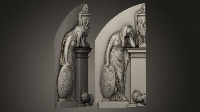 High reliefs and bas-reliefs, historical and religious (GRLFH_0191) 3D model for CNC machine
